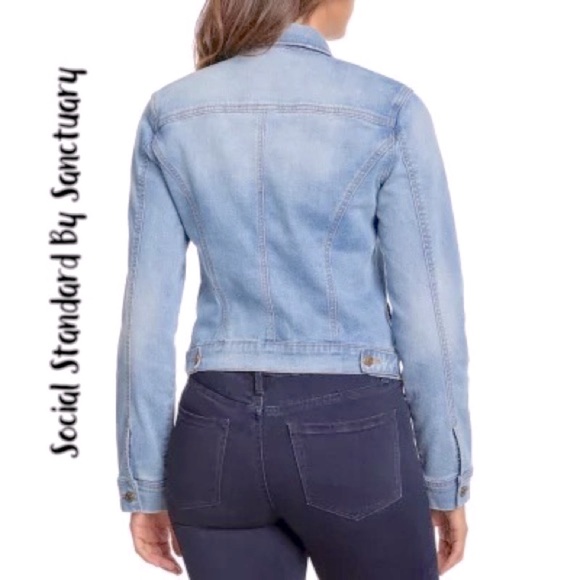 NWT- Social Standard by Sanctuary Ladies Denim Jean Jacket. OFFERS WELCOME. - Picture 3 of 11